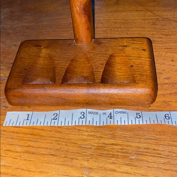 VTG Duk-it McDonald walnut 3 slot pipe stand - Picture 5 of 8